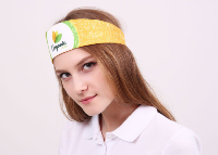 Кокошник Гжель с полной запечаткой "Organic shop"