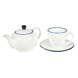 Набор SEAWAVE: чайная пара и чайник в подарочной упаковке, 200мл и 500мл, фарфор Набор SEAWAVE: чайная пара и чайник в подарочной упаковке, 200мл и 500мл, фарфор
