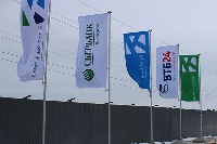 Флаг сетка, шелк 150*600 см