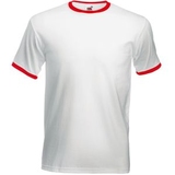 Футболка "Ringer T", белый с красным_S, 100% х/б, 160 г/м2 Футболка "Ringer T", белый с красным_S, 100% х/б, 160 г/м2