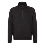 Толстовка "Sweat Jacket", черный_XL, 70% х/б, 30% п/э, 280 г/м2 Толстовка "Sweat Jacket", черный_XL, 70% х/б, 30% п/э, 280 г/м2
