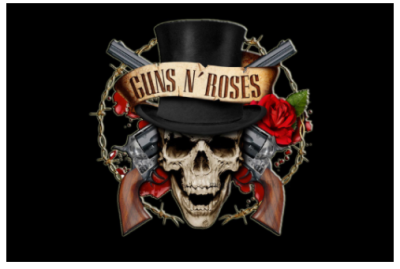 Флаг группы Guns N`Roses 90х135 см Флаг группы Guns N`Roses 90х135 см