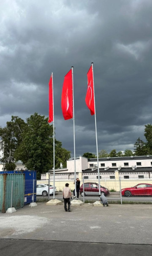 Флагшток уличный стационарный ЭКОНОМ БАННЕР 10 метров